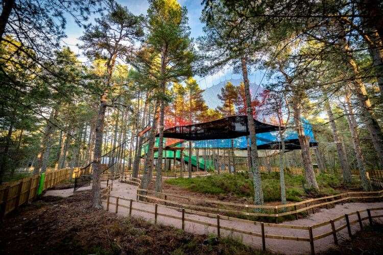 The new NetworX addition at Landmark Forest Adventure Park in Carrbridge.