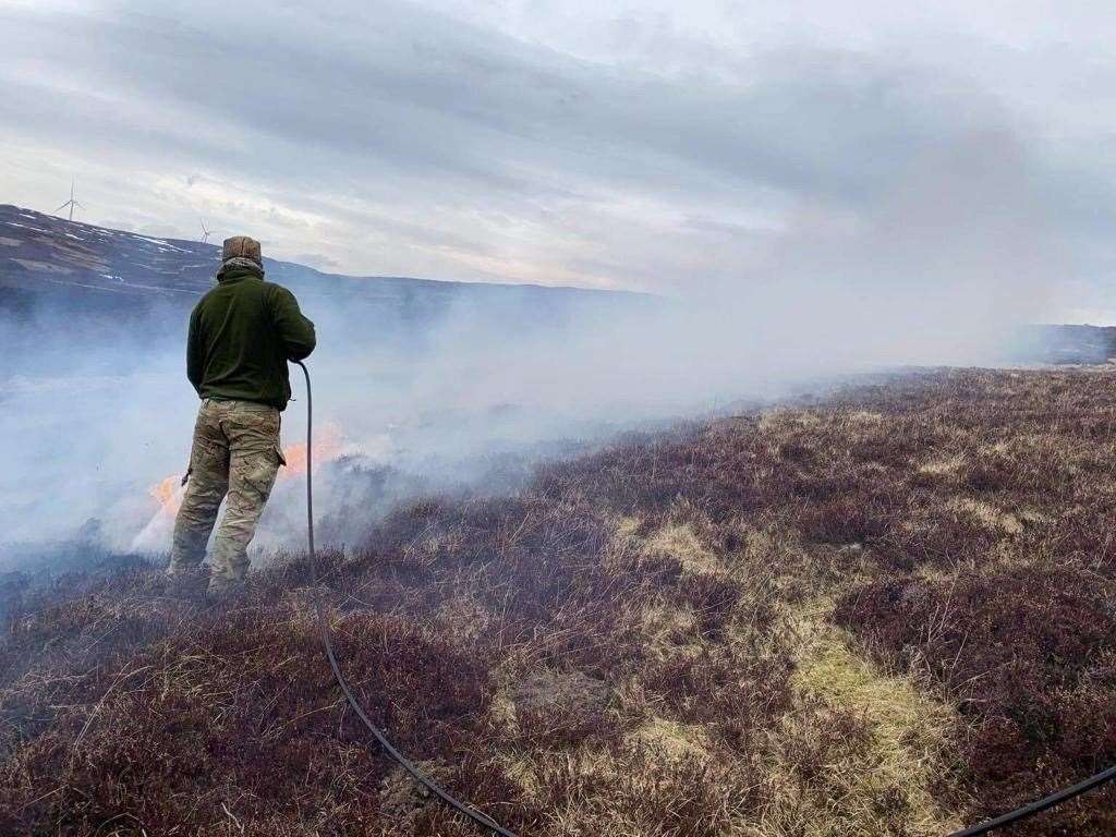 Muirburn is the controlled burning of moorland vegetation.