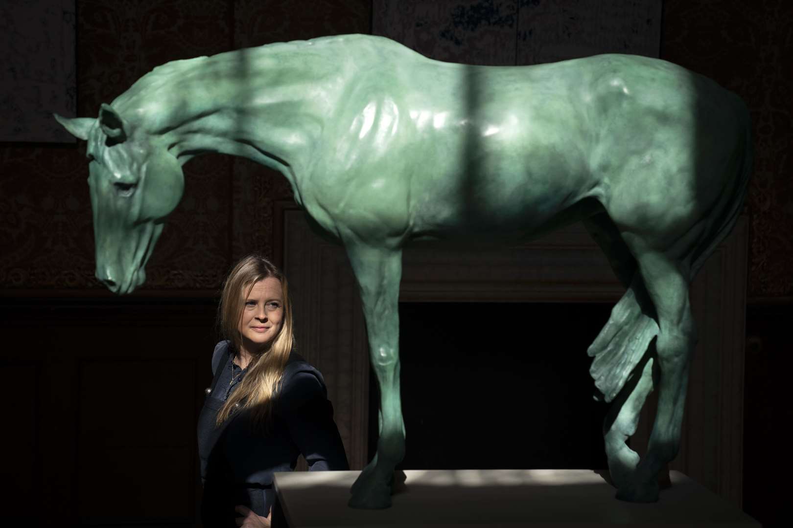 Artist Frippy Jameson’s bronze equine sculpture Still will also be on display at the Inception Art Show (Jane Barlow/PA)
