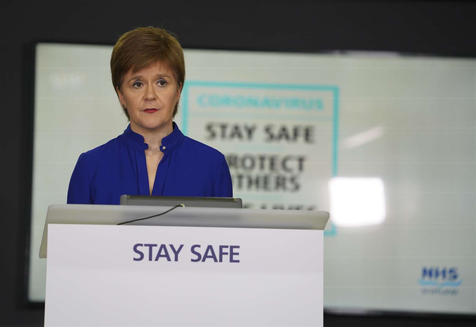 Nicola Sturgeon warned people to avoid public crowded places 'literally like the plague'.