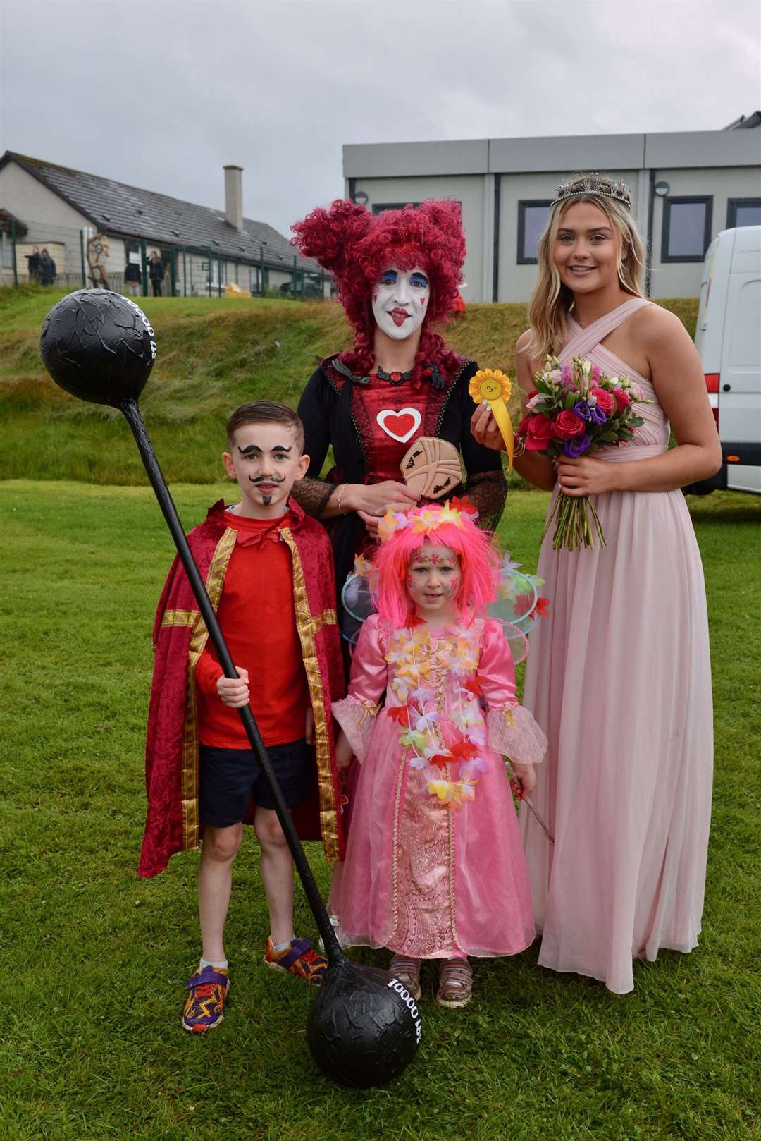 The Macdonald family came third in the walking parade. Picture: Jim A Johnston