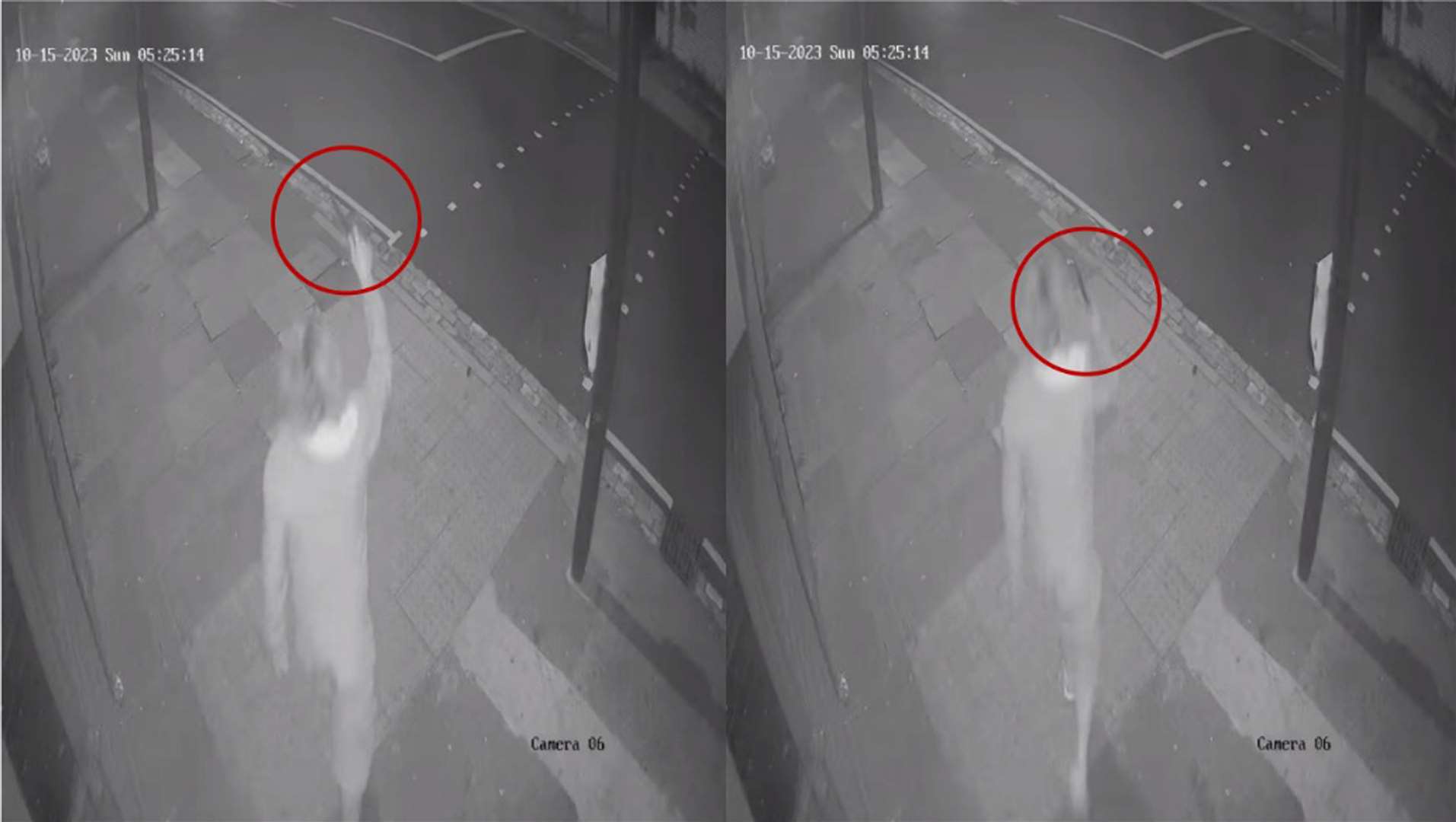 A CCTV still of Ahmed Alid holding a knife (Counter Terror Police/PA)
