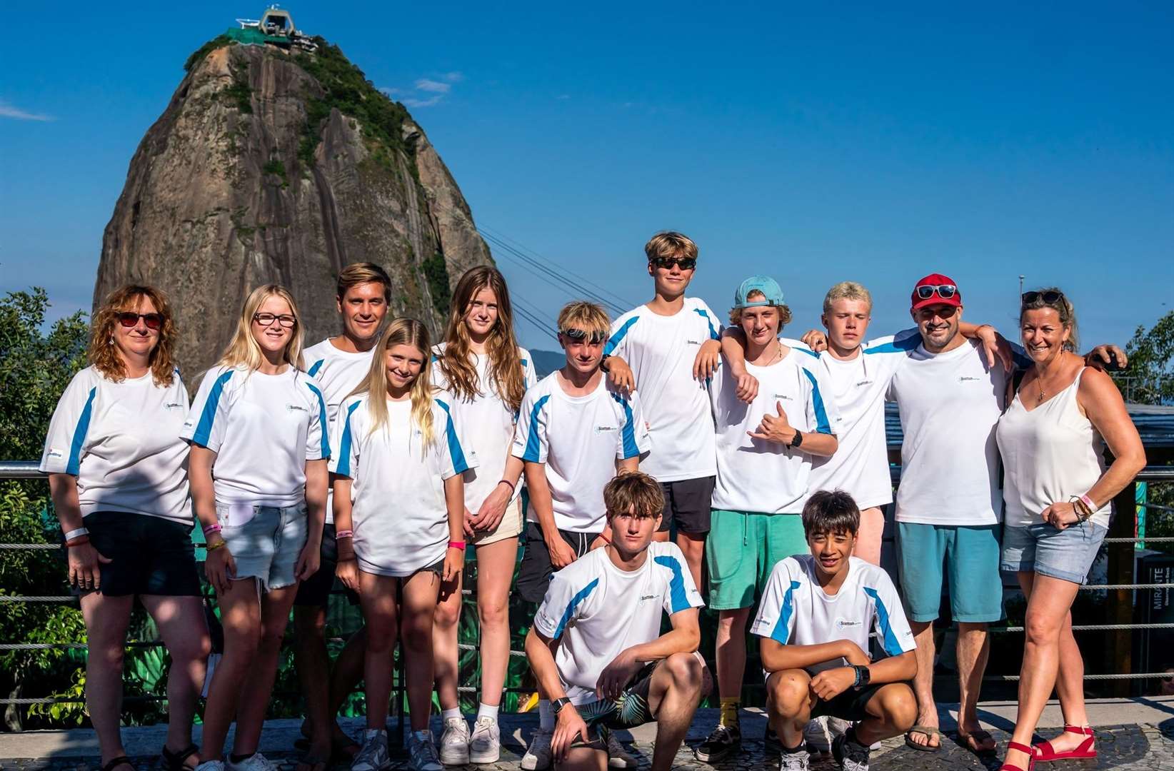 Team Scotland taking a break from the beach to see the sights of Rio. Picture: Malcolm Anderson