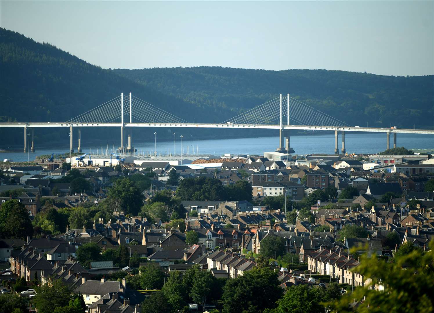 Kessock Bridge from Tomnahurich Cemetery Hill. Picture: James Mackenzie.
