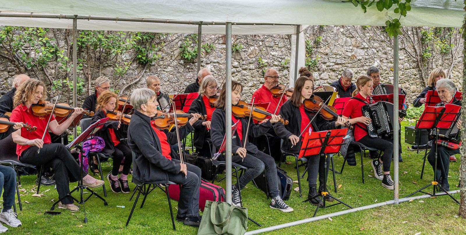 Strathfleet Buttons and Bow were among the groups that provided musical entertainment. Picture: East Sutherland Camera Club