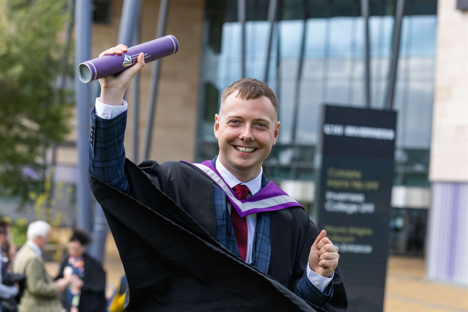 George Gunn of Brora graduated BSc (Hons) Geography in 2020 and now works as a climate change strategy officer at Moray Council.