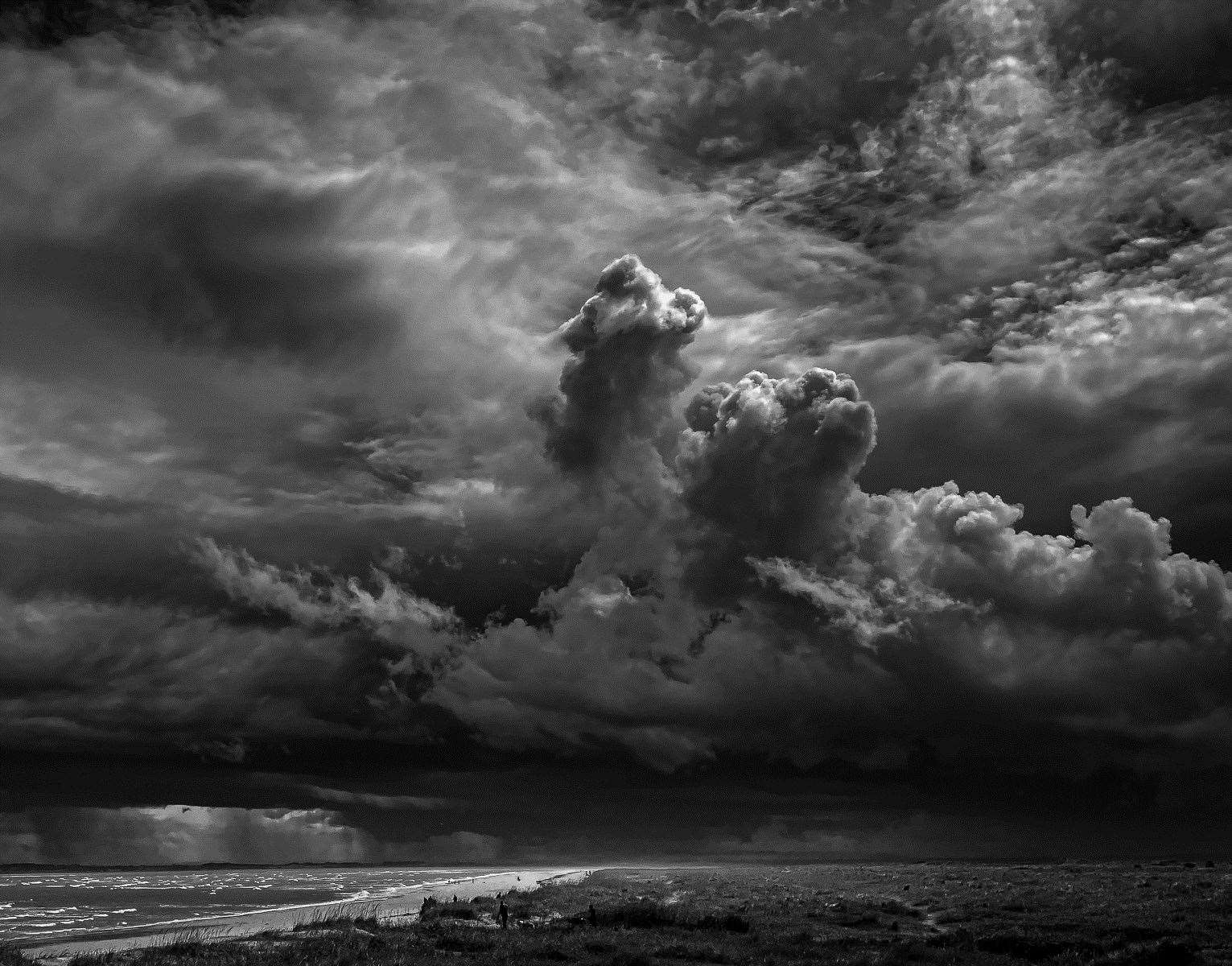 In the monochrome class, first prize went to Andy Kirby, Dornoch, with his Creature of the Sky – a momentary capture of beautifully lit storm clouds over the Dornoch Firth.