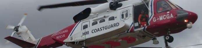 Stornoway coastguard lifted the man to hospital.