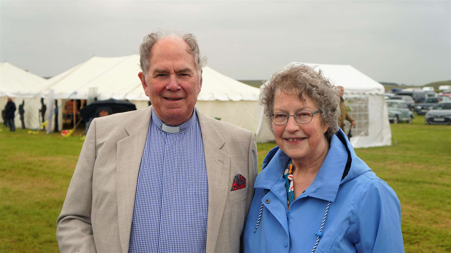 Rev Lyall Rennie with his wife Isobel. Rev Rennie retired three years ago but said he would be back at Canisbay Kirk to meet Prince Charles the following day at a special royal service conducted by Rev Janet Easton-Berry. Picture: DGS