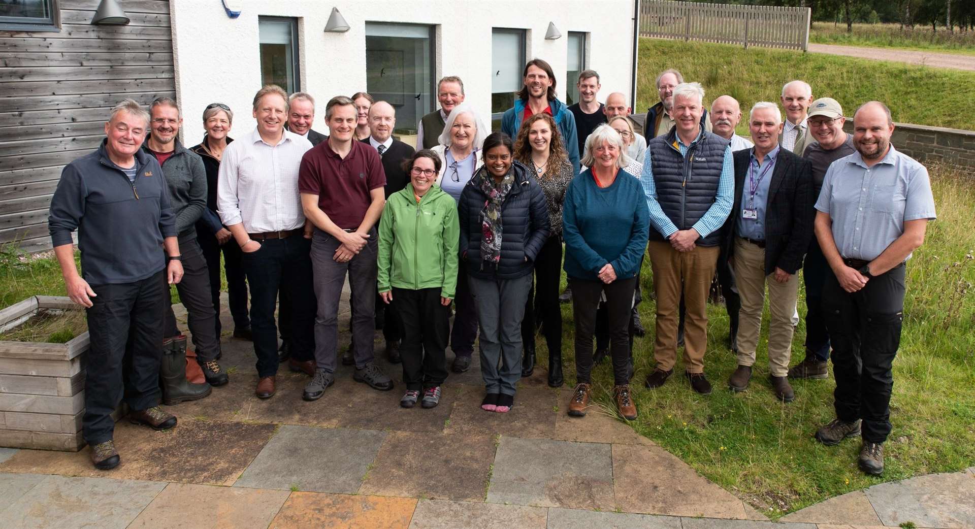 IUCN assessors with Flow Country Partnership team members. Picture: Sam Rose
