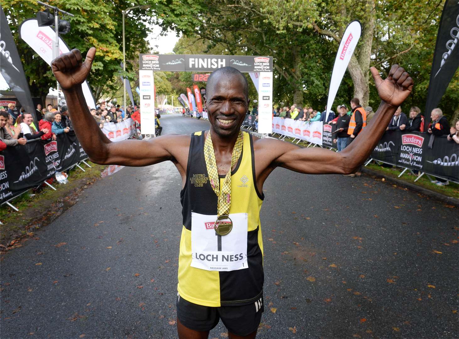 Isaiah Kosgei won the Loch Ness Marathon in 2019, and has his eye on breaking the course record this Sunday. Picture: Gary Anthony