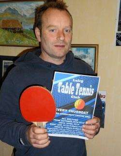 Sam Barlow hopes to bring table tennis to Lairg.