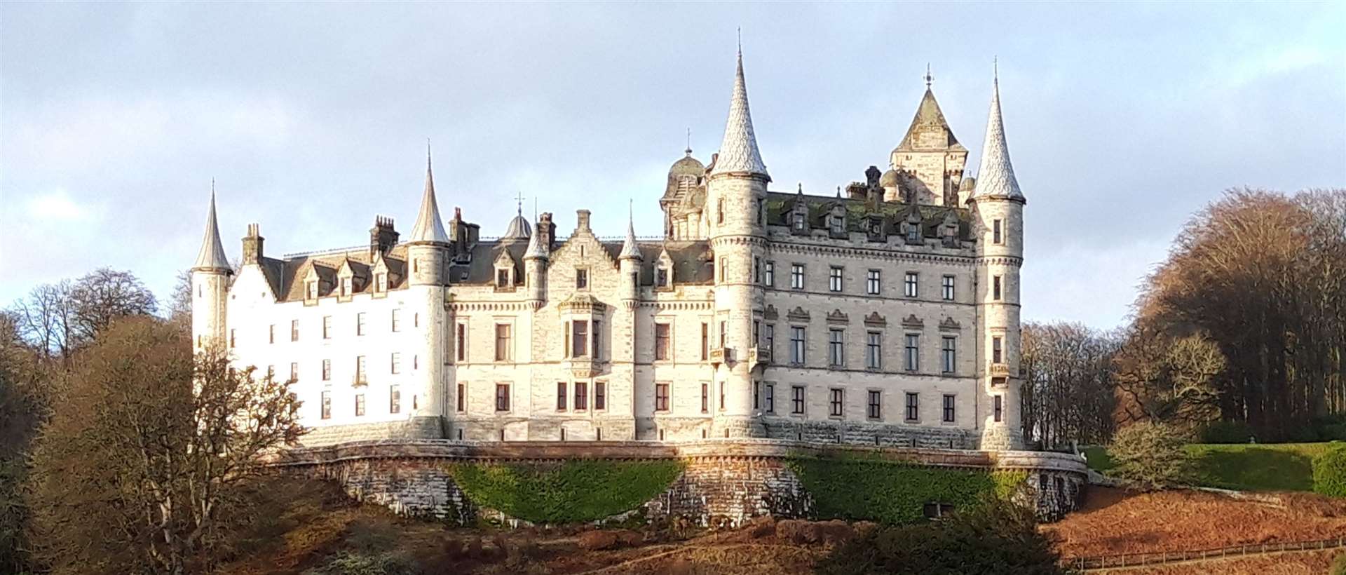 Dunrobin Castle was due to be open but has remained closed because of lockdown.