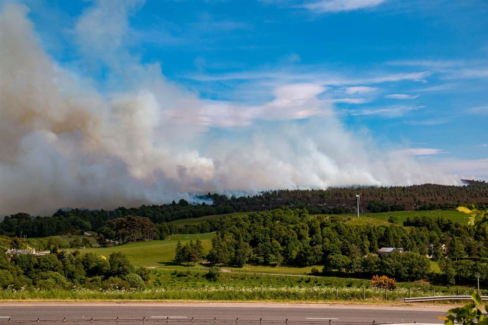 Wildfire near Daviot. Picture: Andy Walker Photography