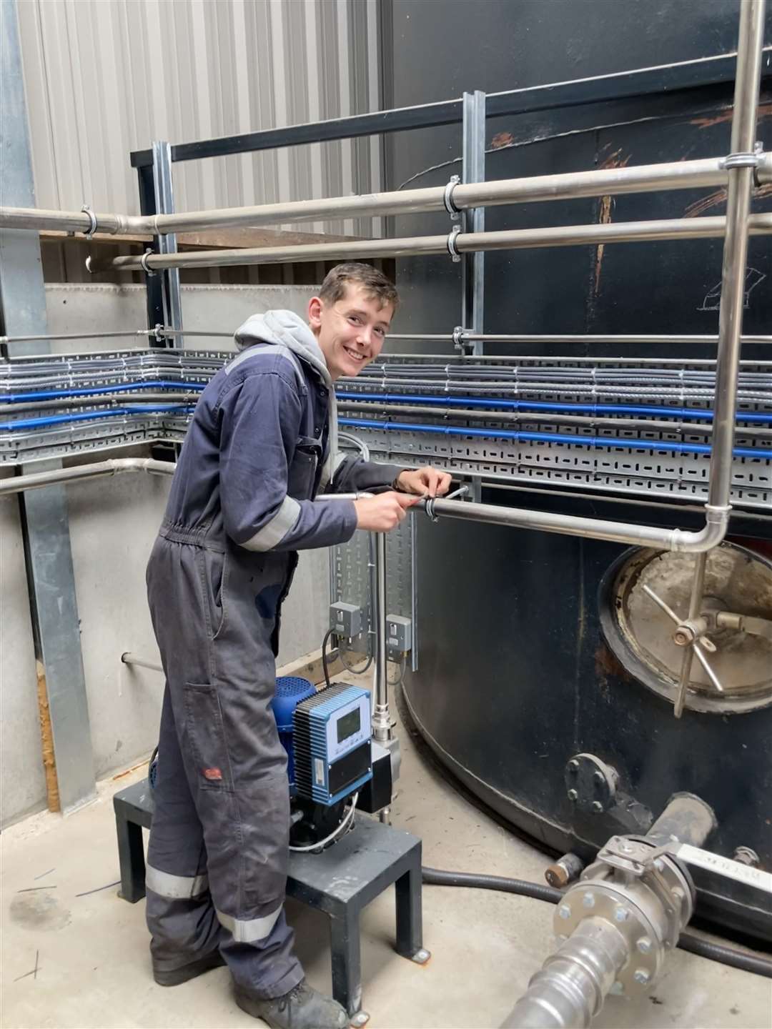 Finlay Mackay joined GMG Energy in 2022 as a Modern Apprentice and says he loves the variety of the work.