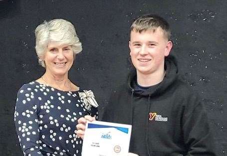 Special award winner Jack Ross also collected a 200 hour Saltire award.