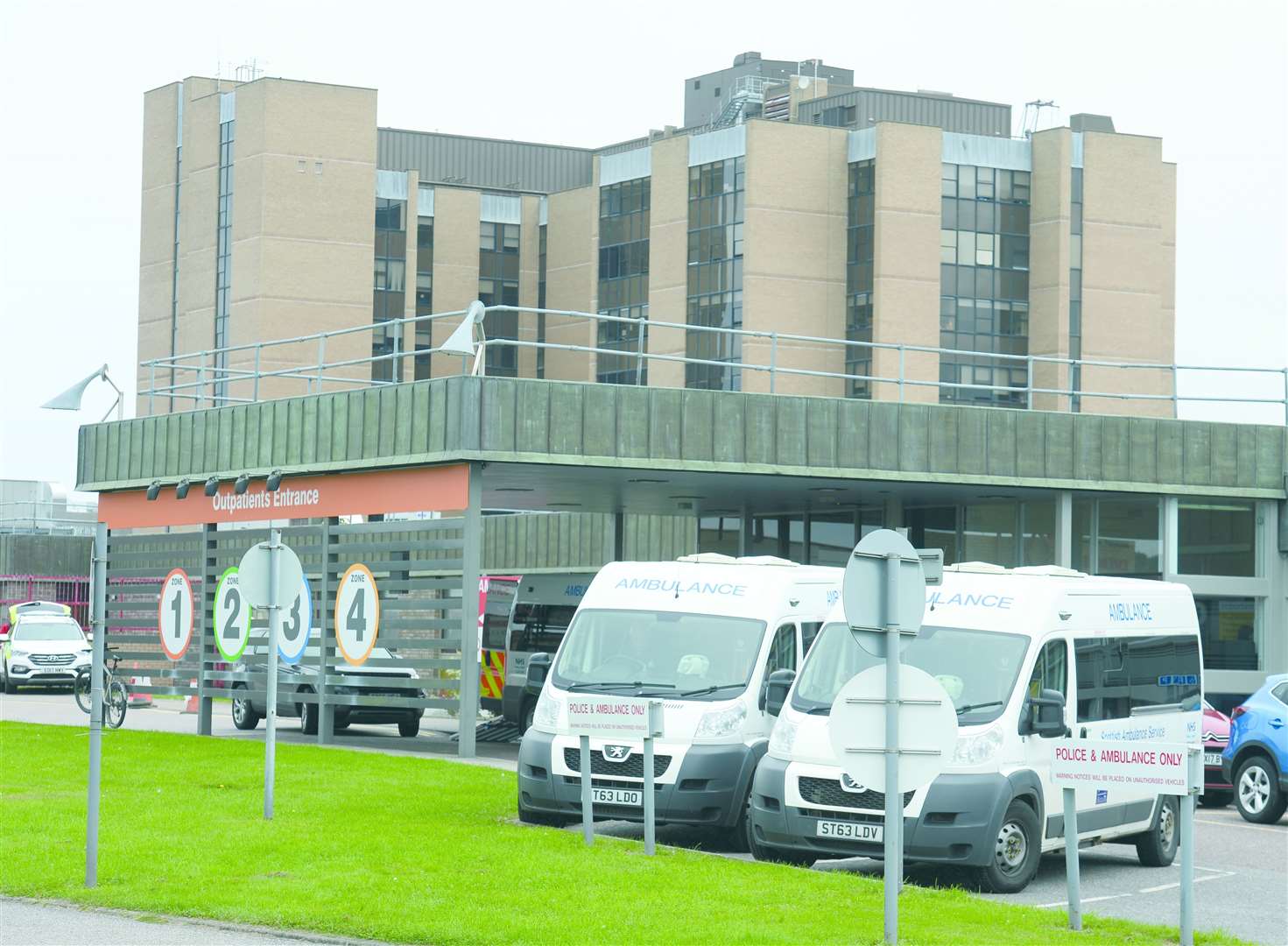 Waiting times are longer than normal at Raigmore Hospital today.