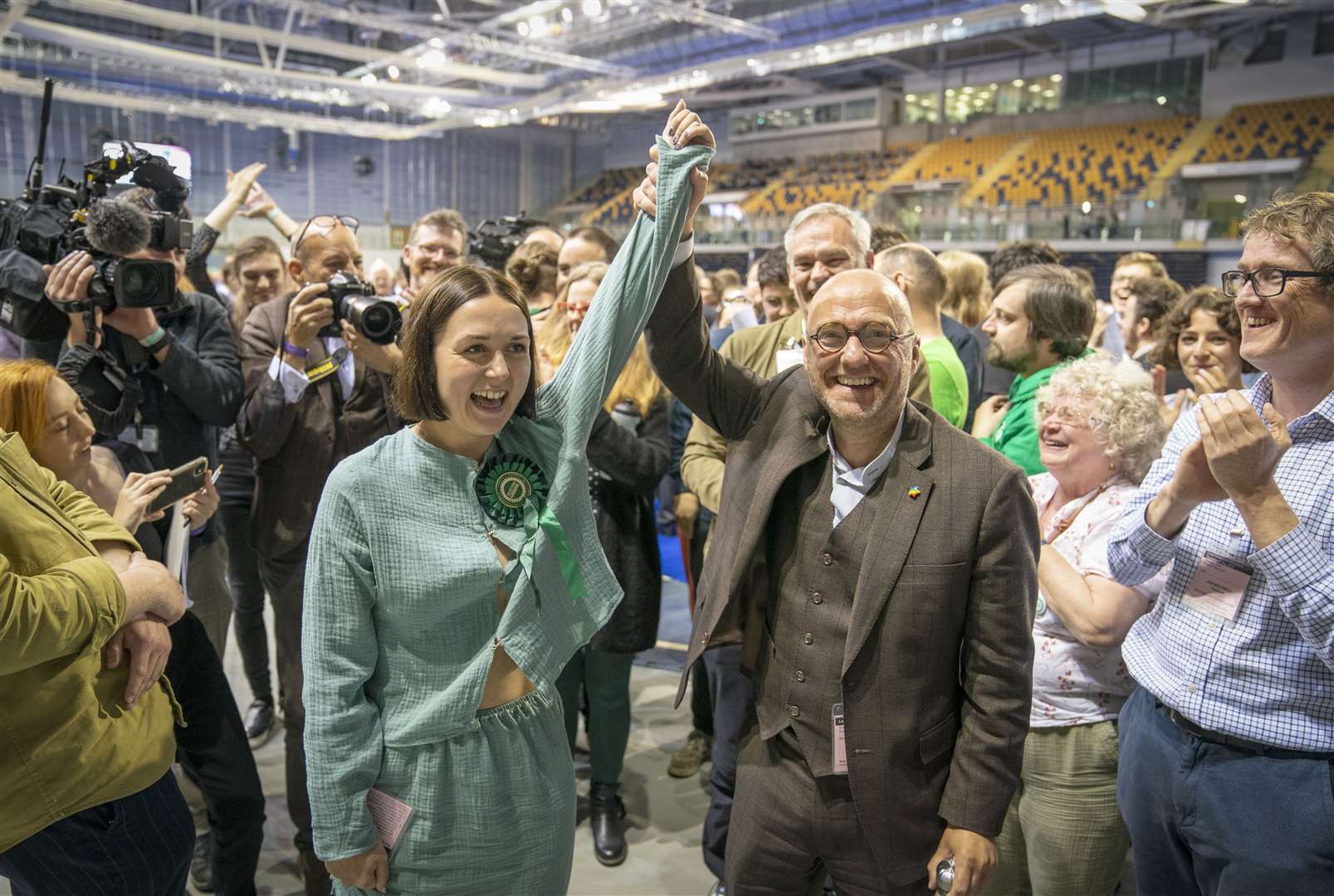 Holly Bruce topped the Langside vote, ahead of the SNP’s Susan Aitken (Jane Barlow/PA)