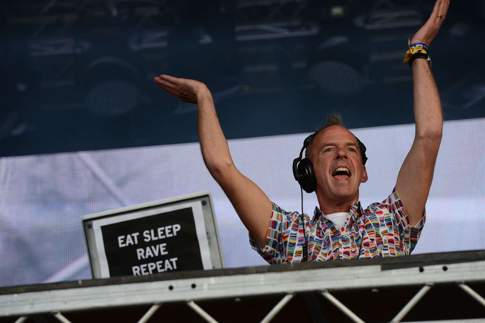RockNess 2013 with Fatboy Slim on the main stage on Saturday night. Picture: Alasdair Allen