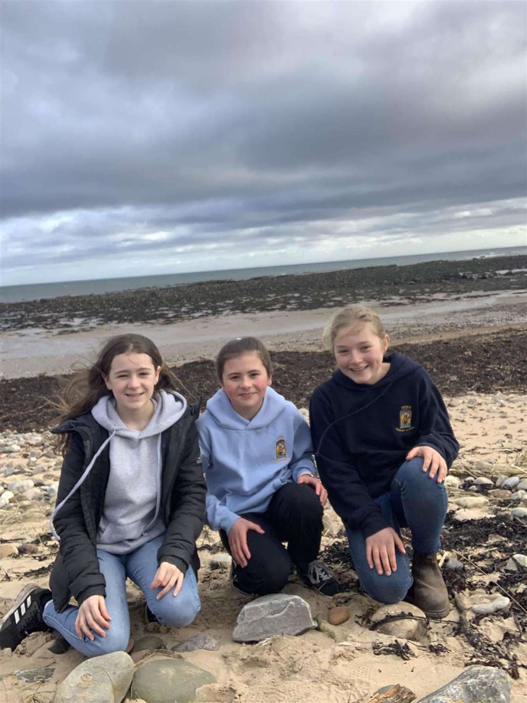 Pupils' sponsored walk in aid of Brora play park
