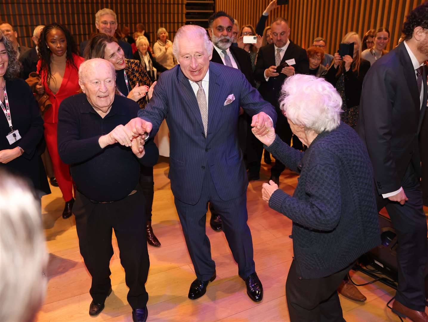 The King during a visit to the JW3 Jewish community centre in London ahead of Chanukah celebrations in December 2022 (Ian Vogler/Daily Mirror/PA)