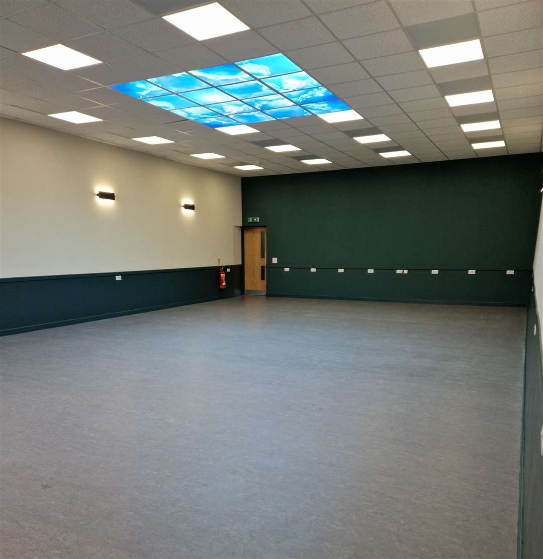 The community hall will be available for a number of events and activities.