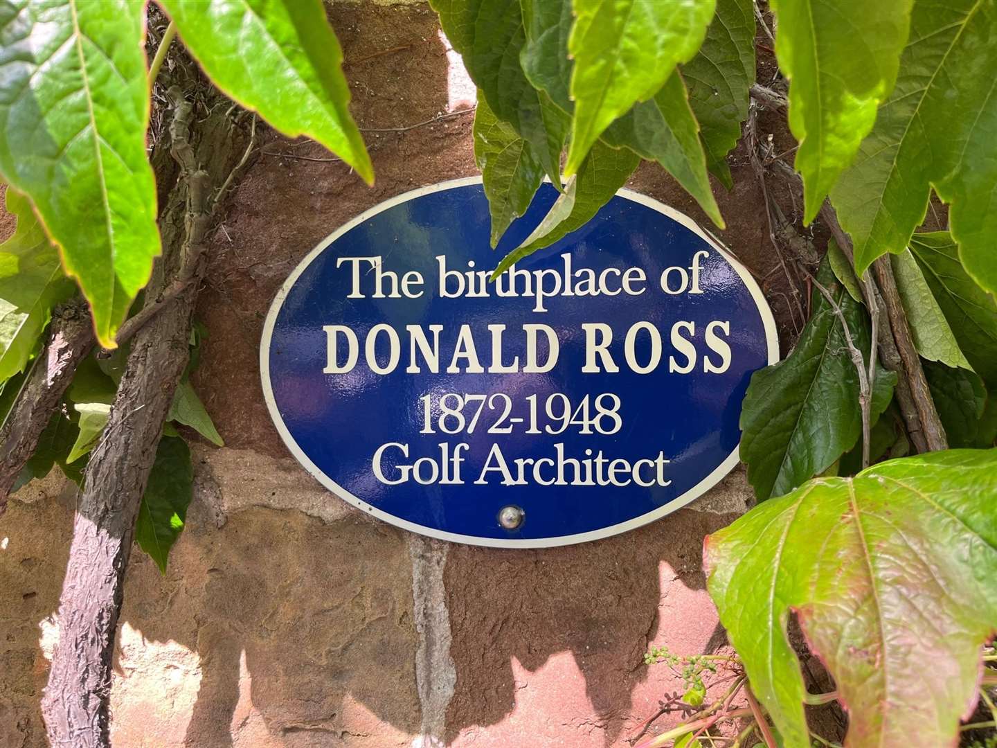 Donald Ross is remembered fondly in the USA.