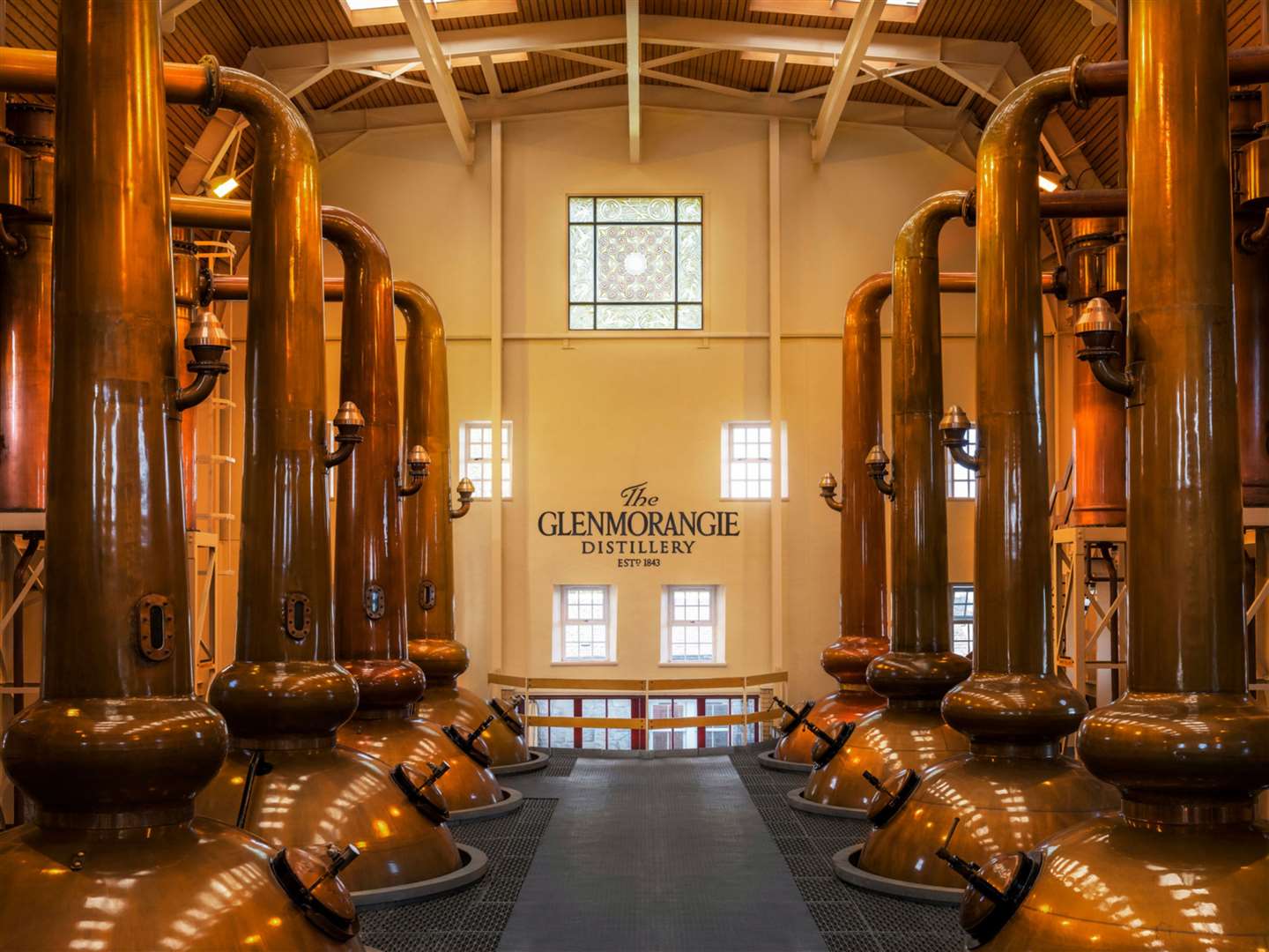 Inside Glenmorange Distillery. Picture: Carol Sachs.