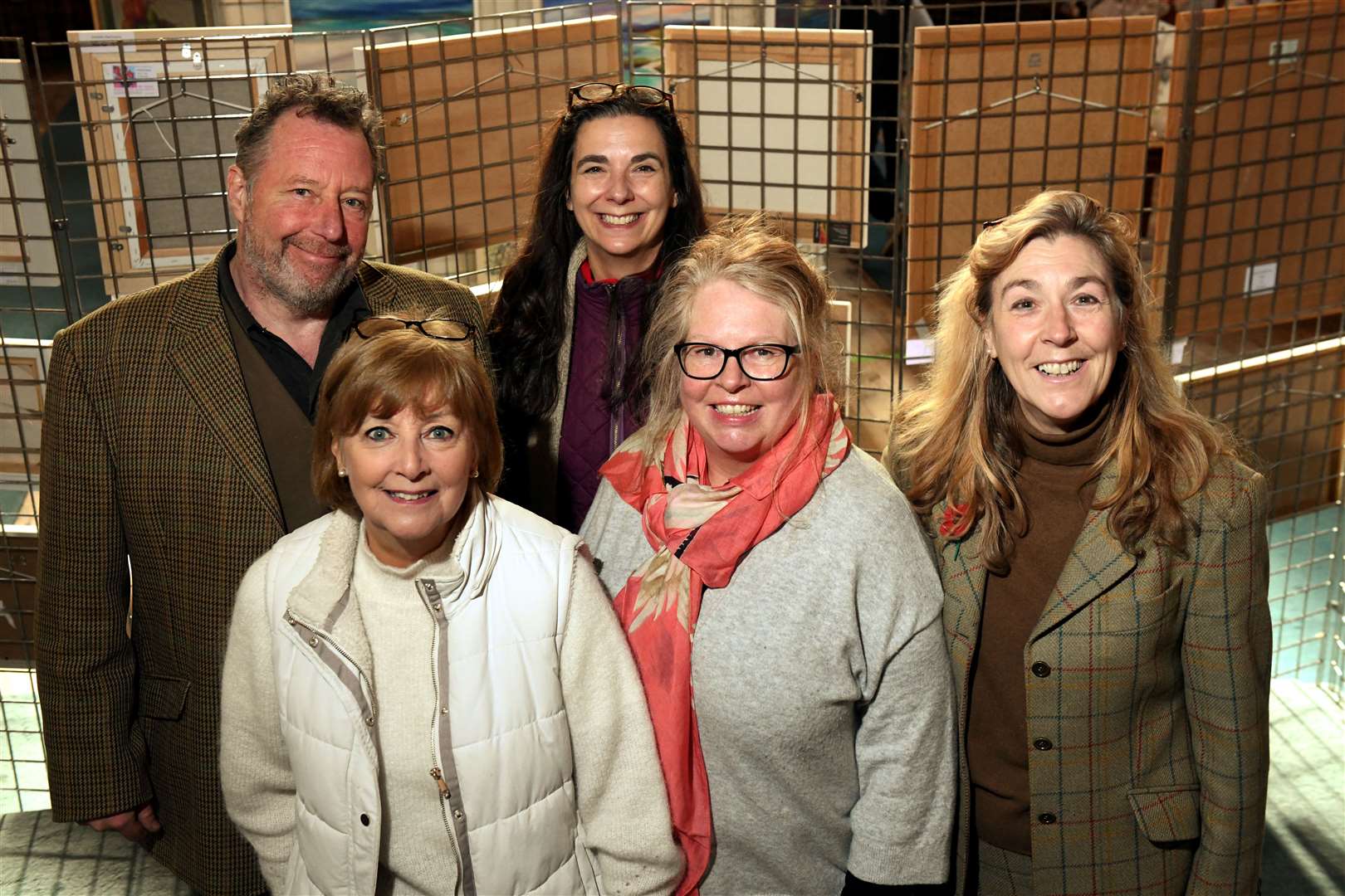 Colin Dodds, estate manager, Avril Macphee, artist, Gils Paget, supporter, Sally Howells, artist, and Hilary Andexer, organiser. Picture: James Mackenzie