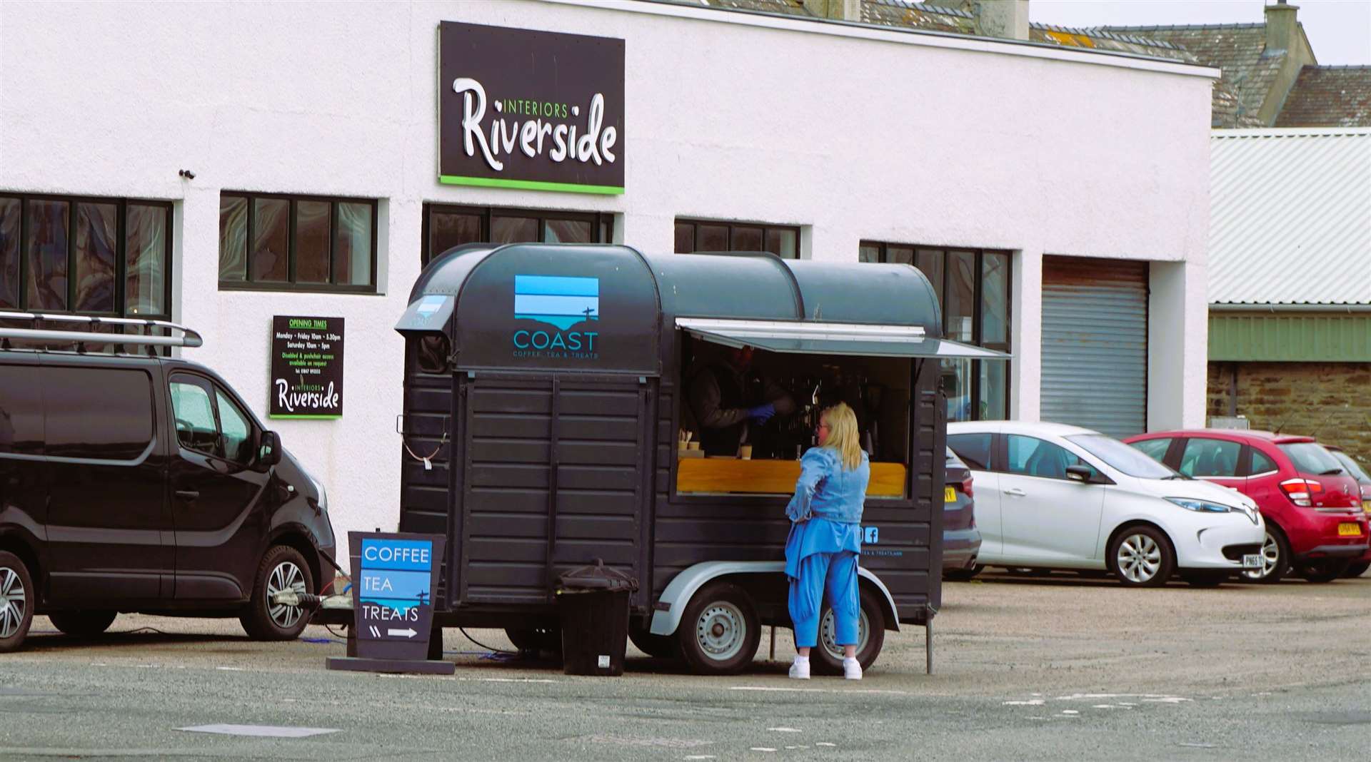 Refreshments at hand thanks to this mobile coffee shop. Picture: DGS