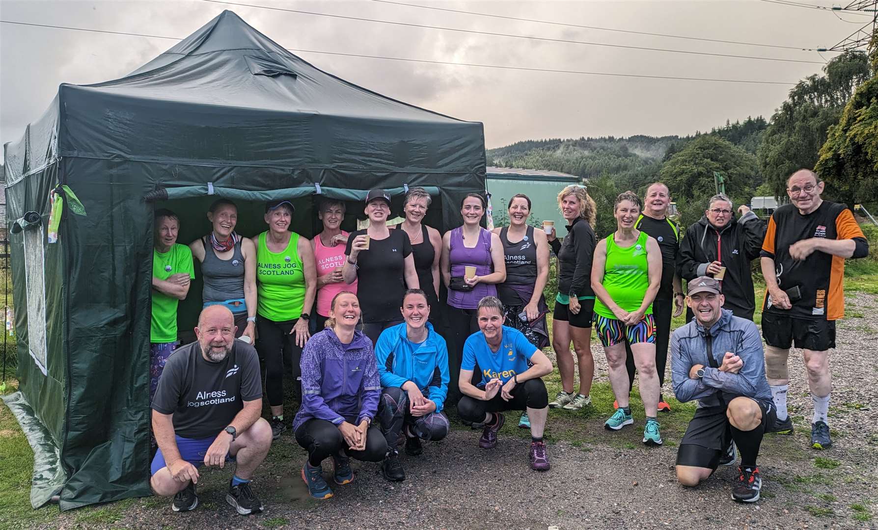 Kyle of Sutherland Joggers organised a social run. A few new runners attended as well as a large contingent from Alness Jog Scotland.