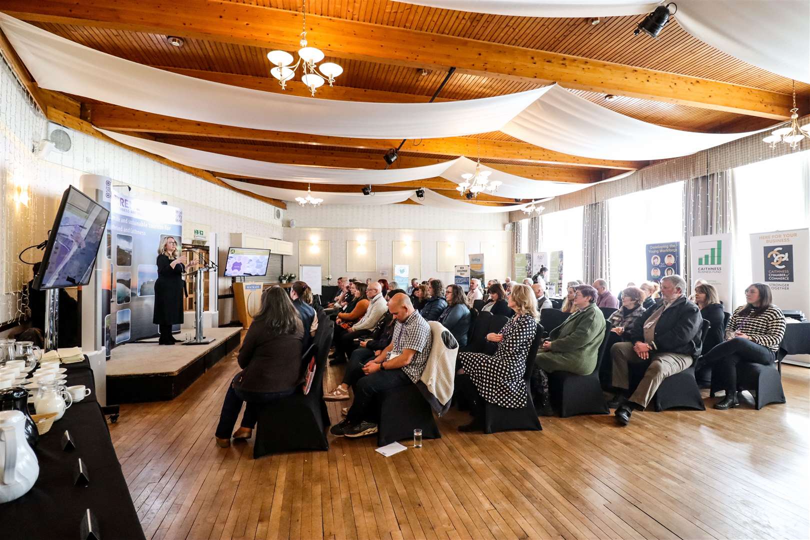 Delegates at the Venture North tourism gathering in Mackays Hotel, Wick. Picture: Niamh Ross