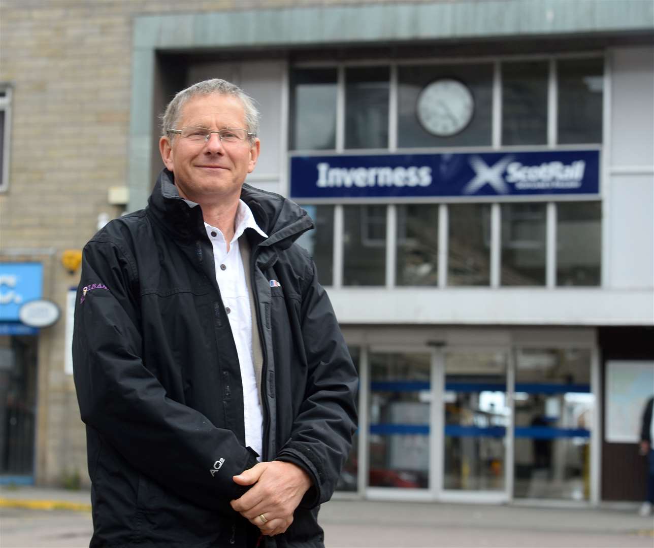 Frank Roach of HiTrans at Inverness Train Station...Picture: Gary Anthony..