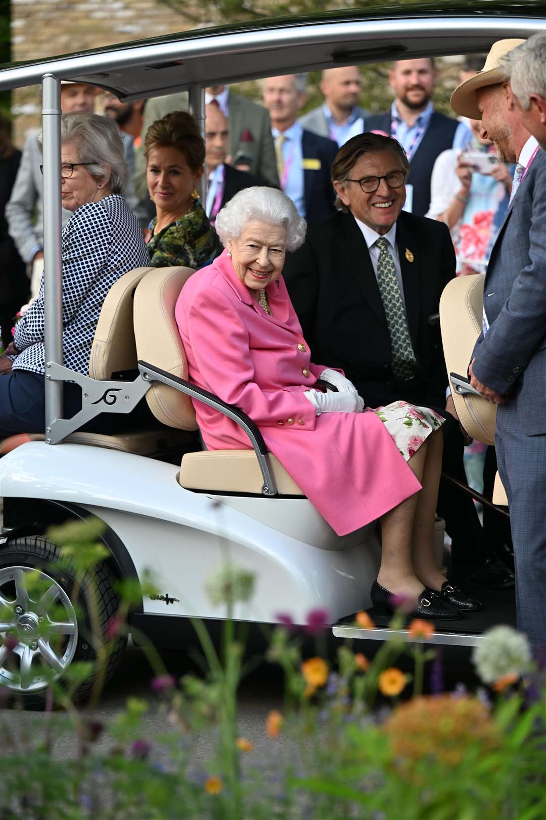 The Queen used a a buggy to travel around the Chelsea Flower Show in May (Paul Grover/Daily Telegraph/PA)