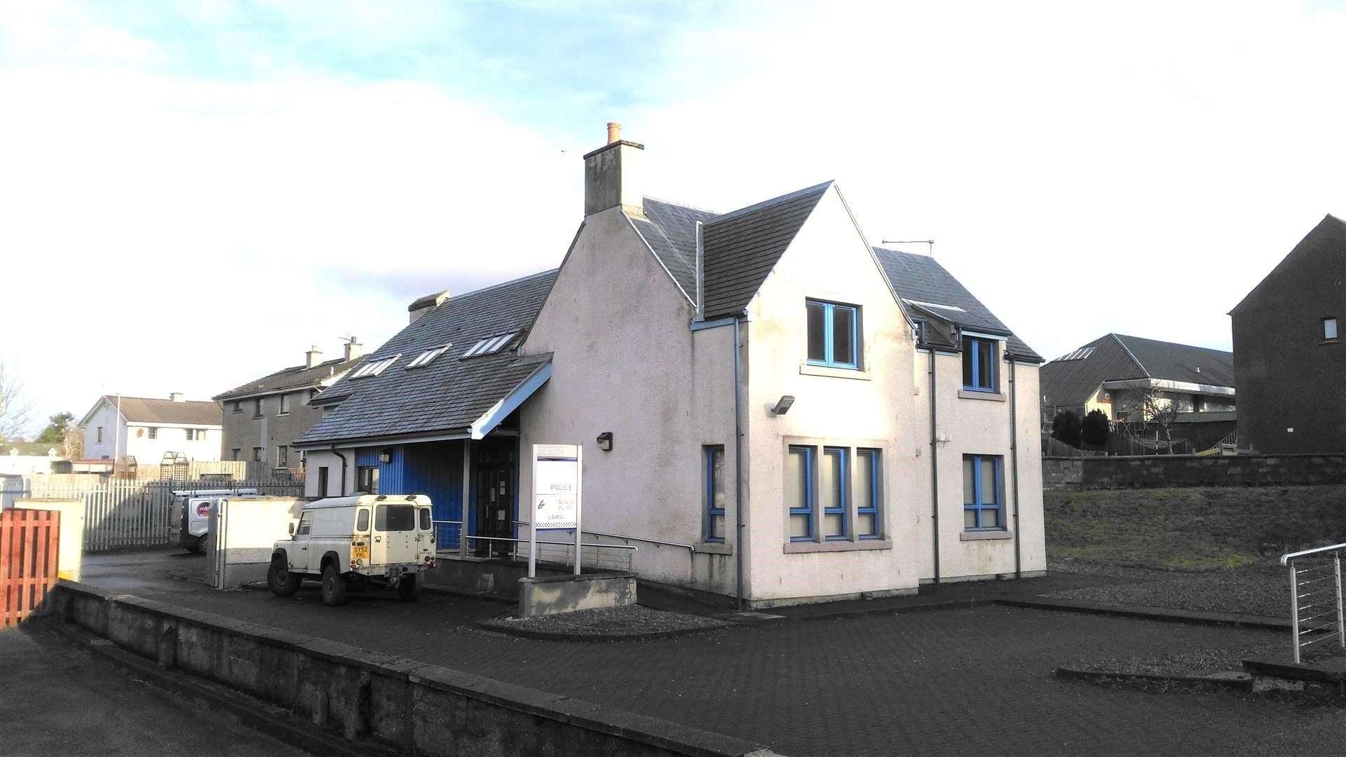 The former police station at Lairg.