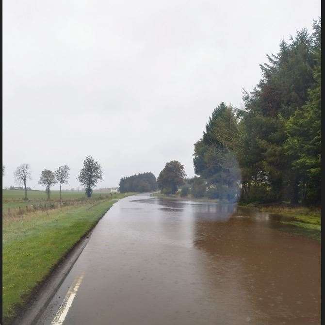 The flooding on the A9