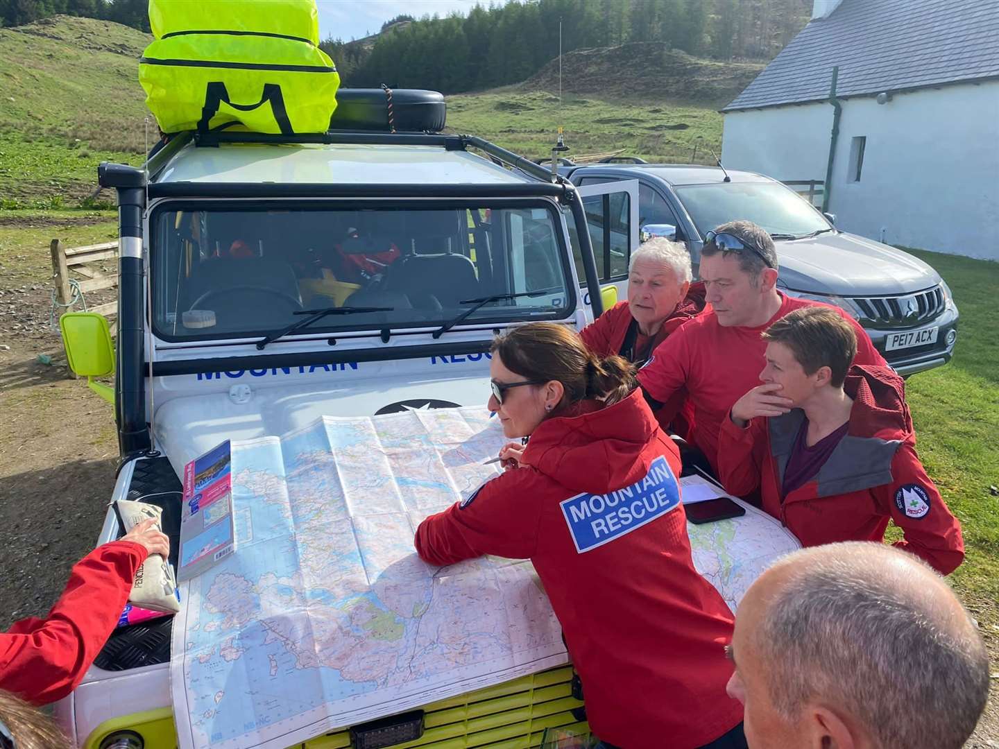 The Assynt team has been covering the ground in the ongoing hunt using a variety of methods. Picture: Assynt Mountain Rescue Team