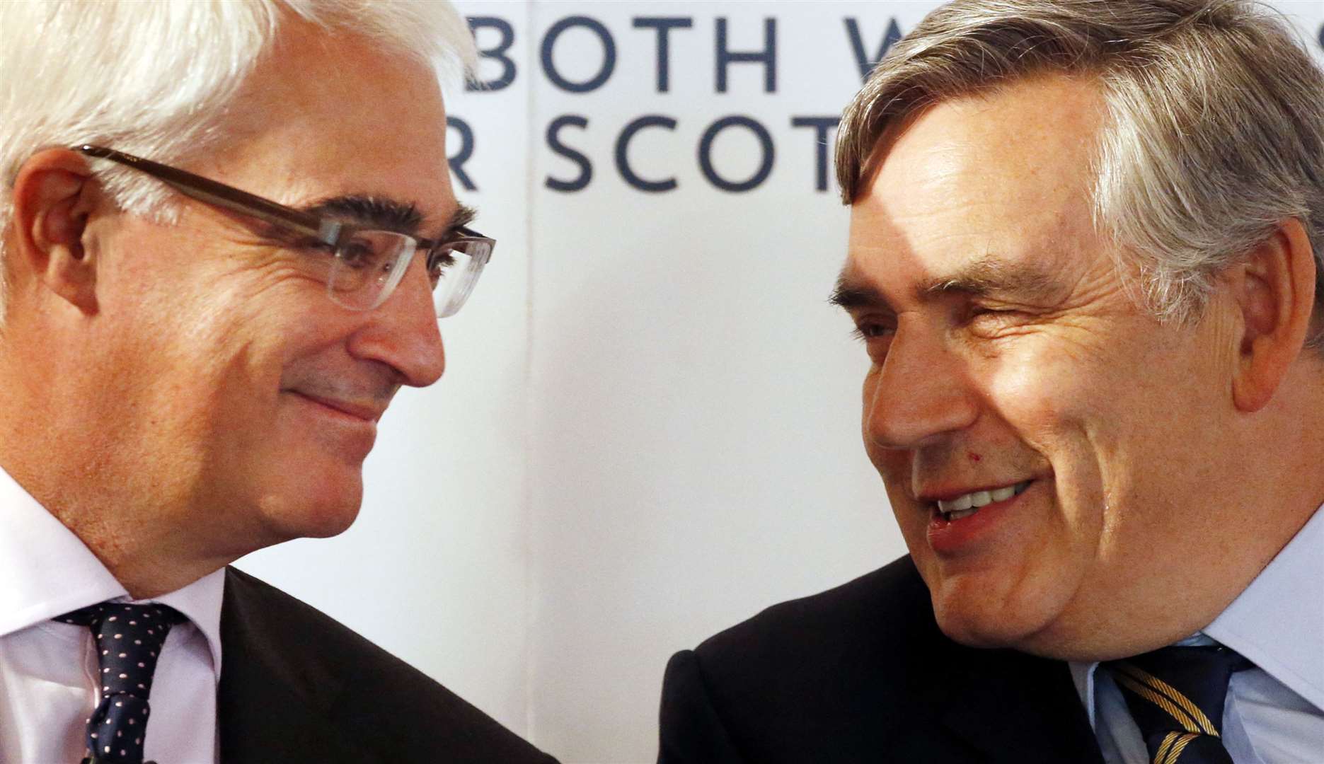 Alistair Darling and Gordon Brown worked closely together during the 2014 independence referendum (PA)