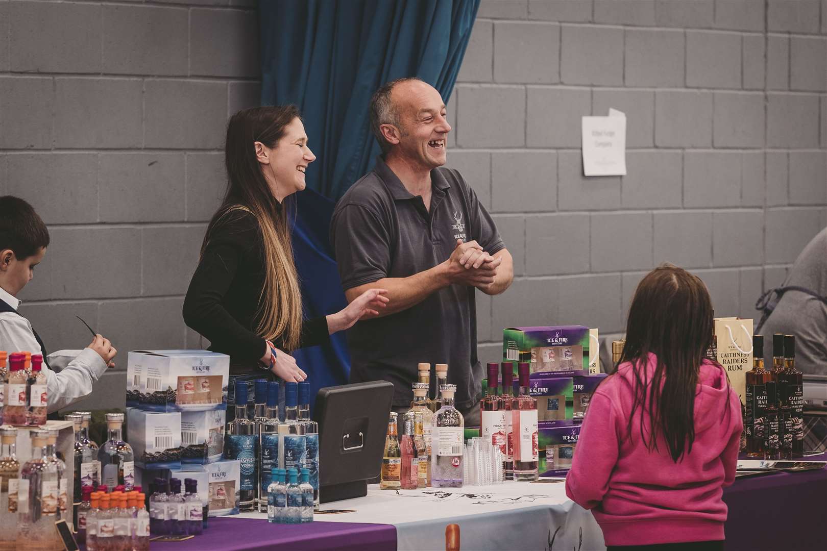 The Ice and Fire Distillery stand at Taste North 2022. Picture: Colin Campbell Photography