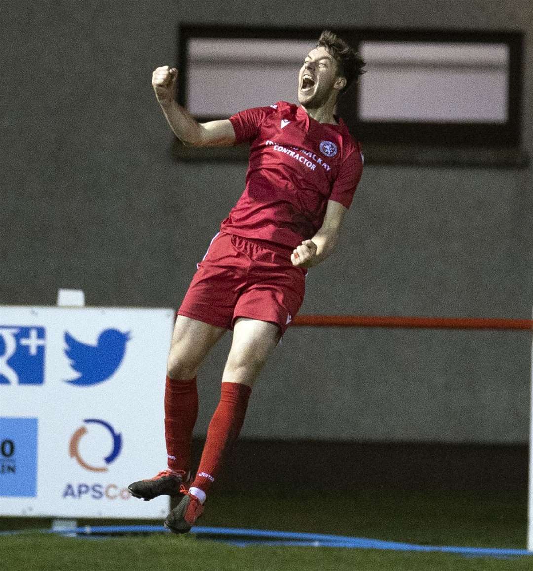 Brora manager Steven Mackay trusts players like match winner Martin Maclean to shut out the Hearts hysteria. Picture: Ken Macpherson