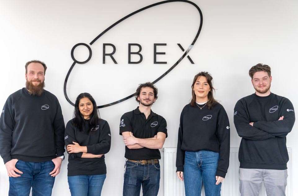 The five interns who joined Orbex on its 2023/24 internship programme.
