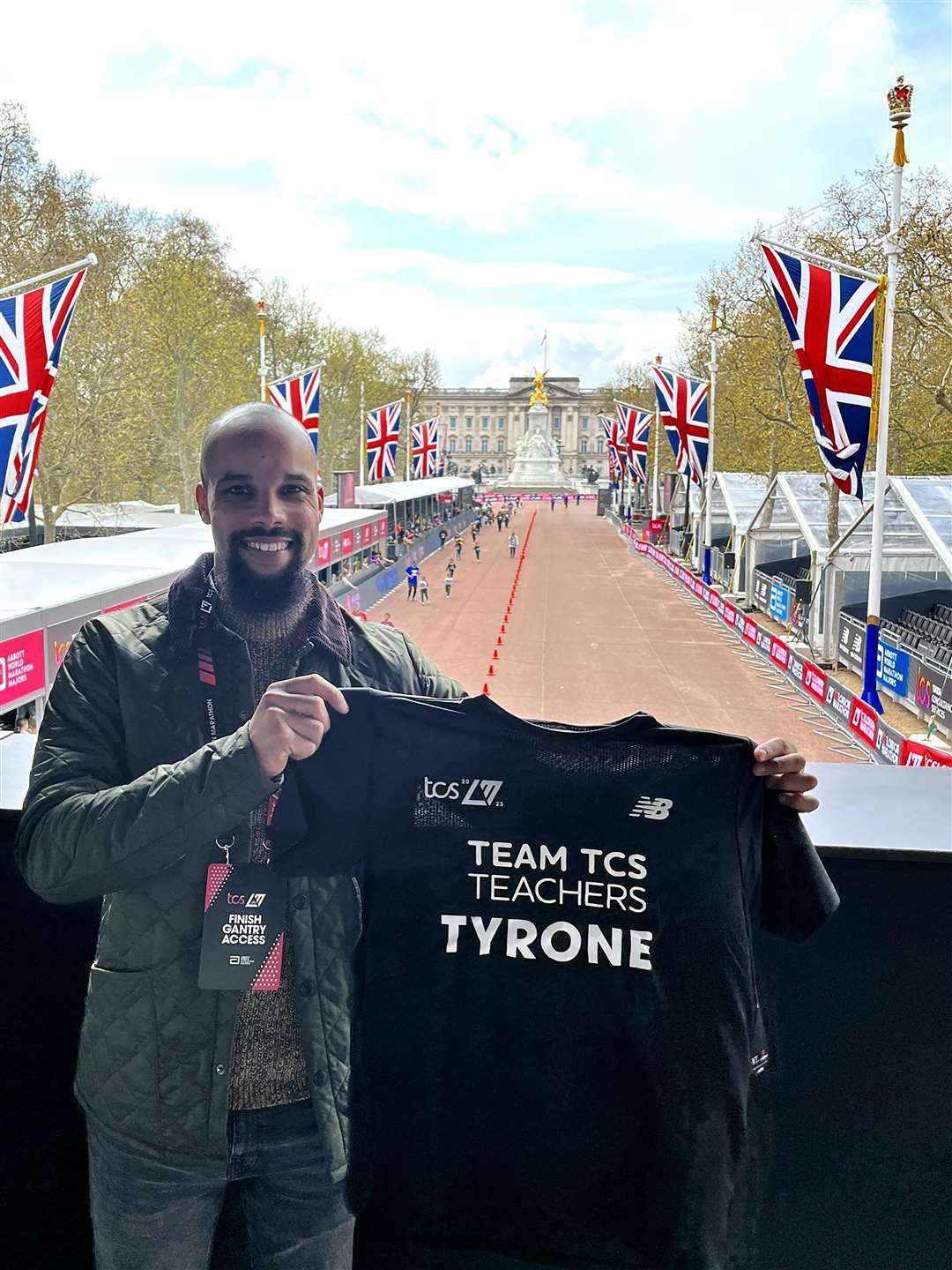 Tyrone West will be running his second TCS London Marathon as part of Team TCS Teachers (Handout/PA)