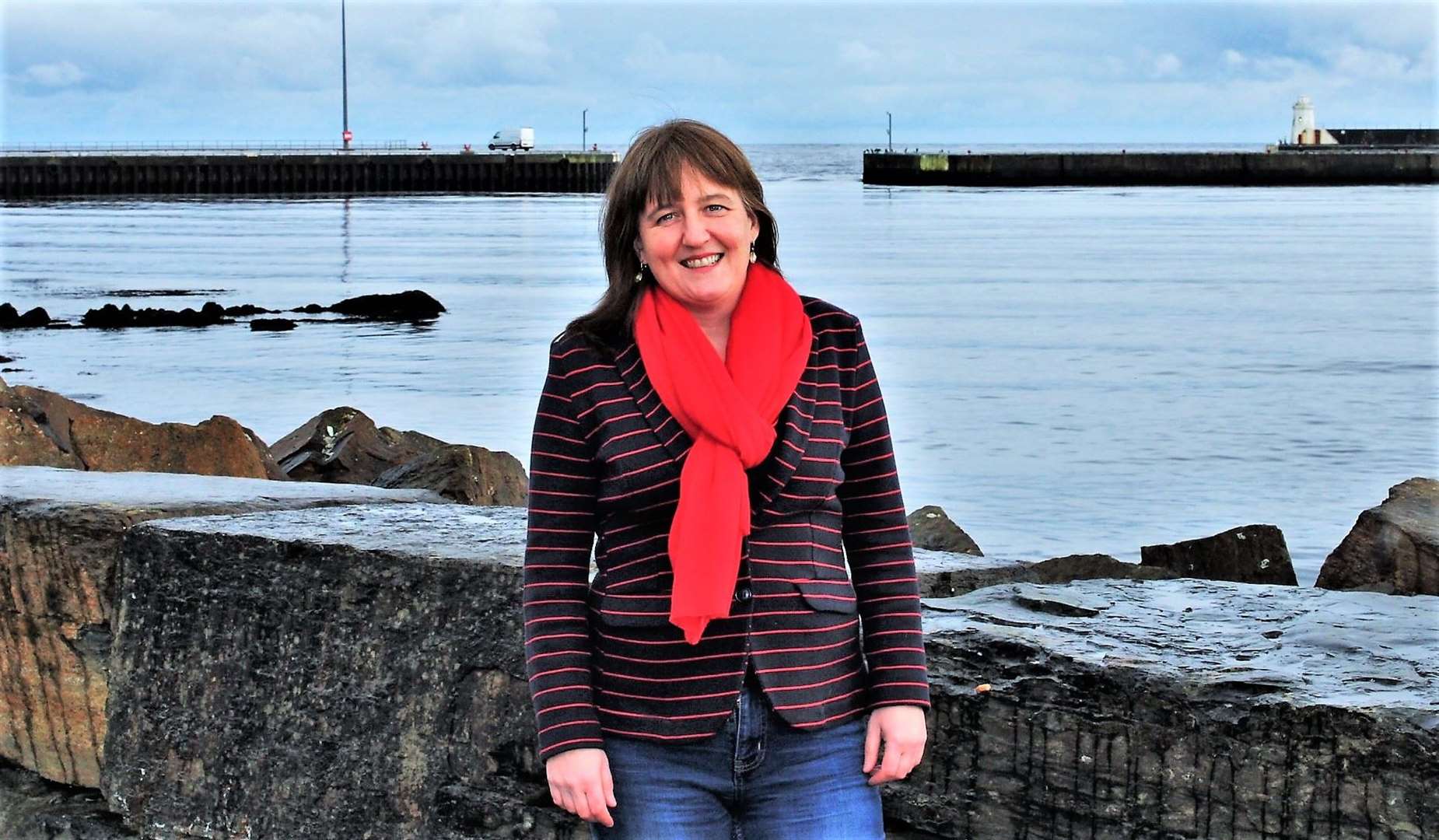 Maree Todd MSP on a visit to Wick.