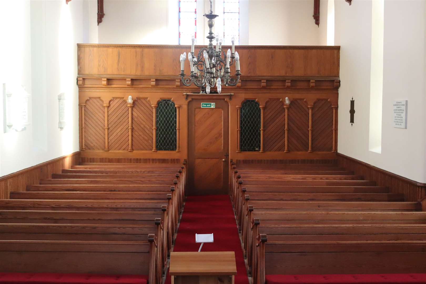 A new heating system has been installed under the pews, making the church more comfortable for worshippers.