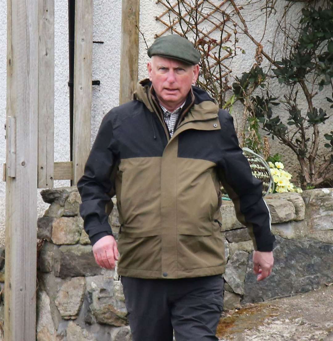 Actor Gary Lewis at Tarbet pier. Picture: Peter Jolly