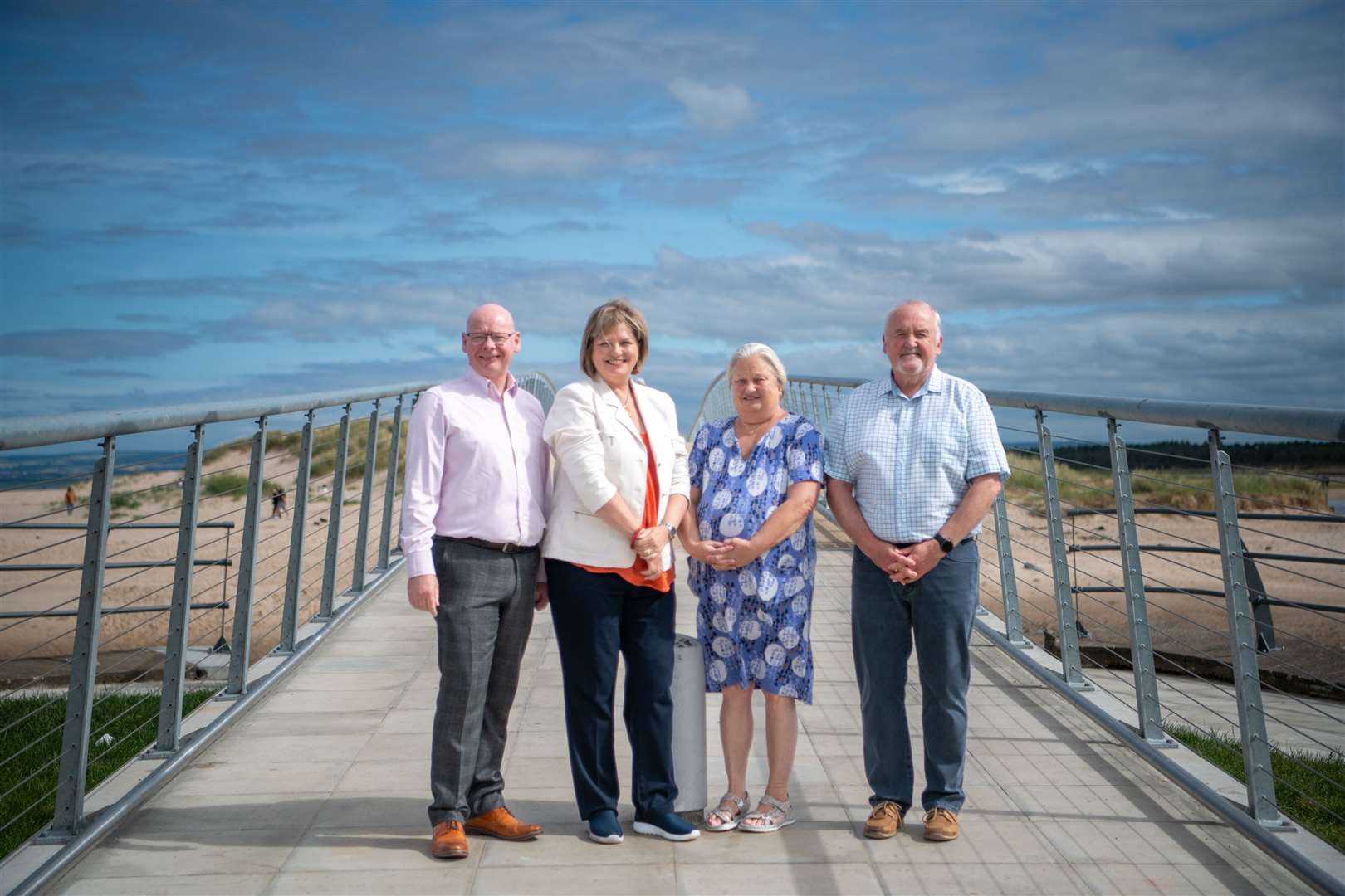 A replacement bridge at Lossiemouth's East Beach was one of the projects supported by the Beatrice Community Fund. Picture: SSE