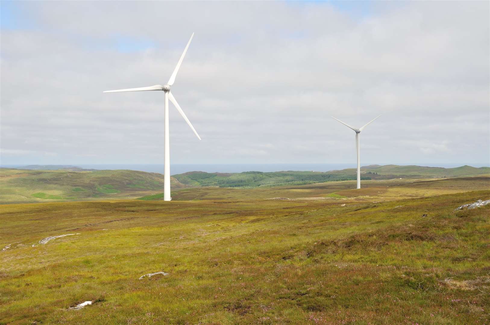 The existing Bettyhill Wind Farm has two turbines but 11 more are planned.