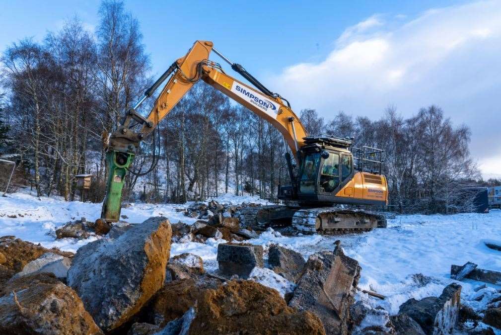Excavators have moved on site to build the new £8m additions to the wildlife park. Picture: Keith Ringland.