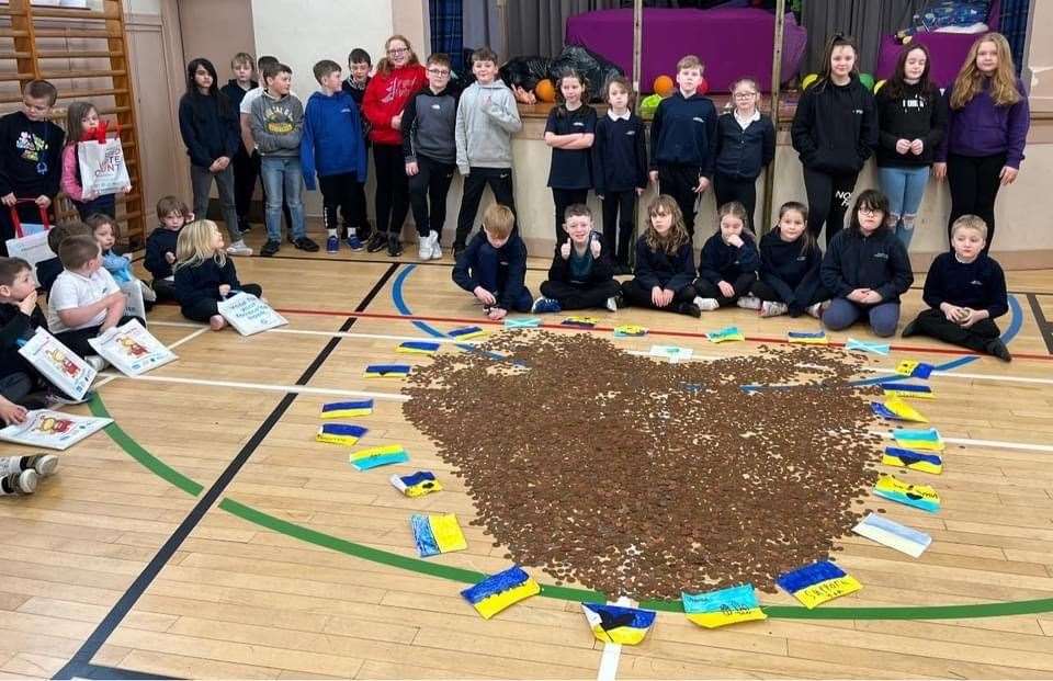 Helmsdale Primary School Pennies for Peace.