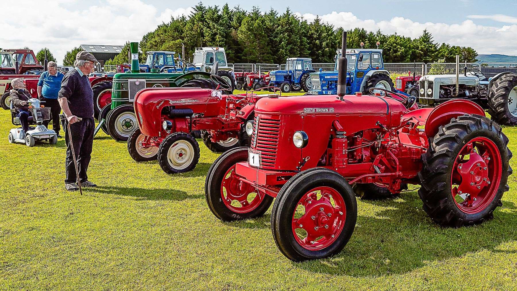 Display of Vintage Tractors. Photo: East Sutherland Camera Club